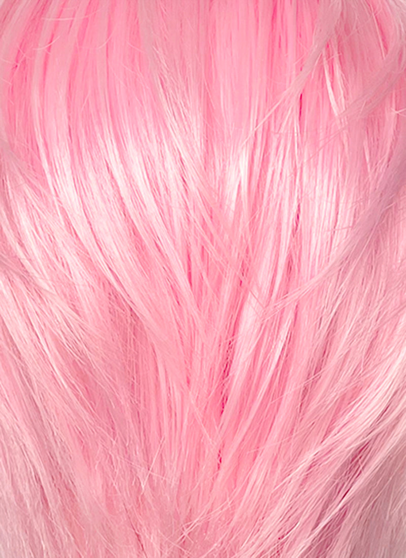 Kpop Pastel Pink Straight Lace Front Synthetic Men's Wig LF6131