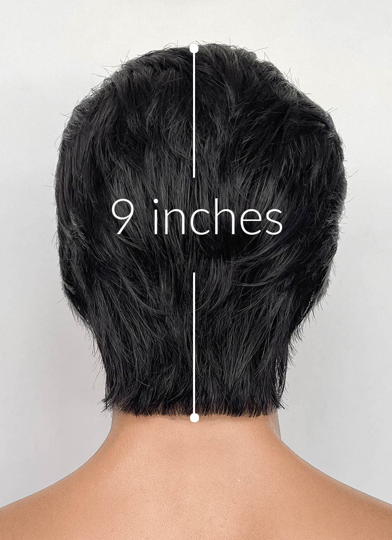 The Fantastic Four Mister Fantastic Reed Richards Black Mixed Silver Grey Straight Lace Front Synthetic Men's Wig LF8070