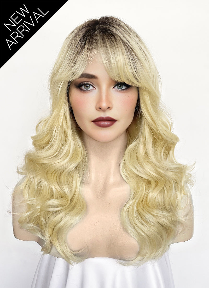 Sabrina Carpenter Inspiration Blonde With Dark Roots Wavy