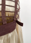 Mixed Blonde With Dark Roots Wavy Mono Top Lace Wig MN013