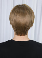 Resident Evil 4 Leon S. Kennedy Brunette Blonde Straight Lace Front Kanekalon Synthetic Men's Wig LF6009
