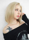 Blonde Straight Bob Lace Front Synthetic Wig LFK5542