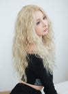 Blonde Wavy Lace Front Synthetic Wig LFK5544