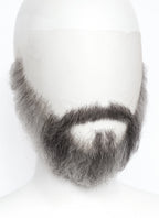 Handmade HD Lace Realistic Blonde Mixed Grey Full Beard and Moustache Facial Hair Set MB021