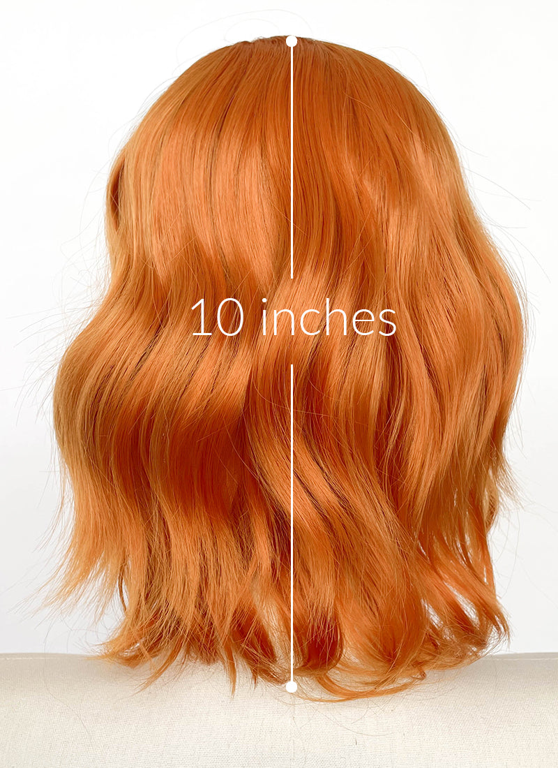 Orange Wavy Synthetic Wig CSX068