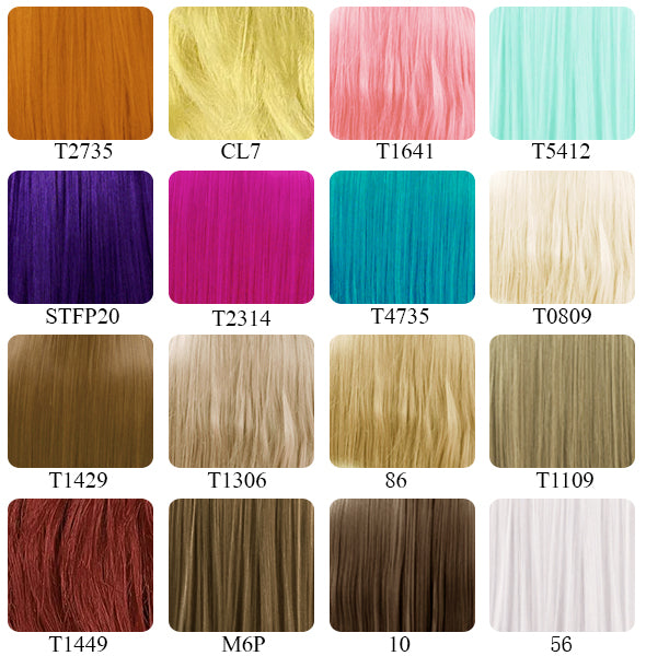 18" / 28" / 39" Heat Resistant Custom Made Synthetic Sewn Hair Weft