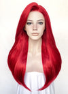 Straight Red Lace Front Synthetic Wig LF025