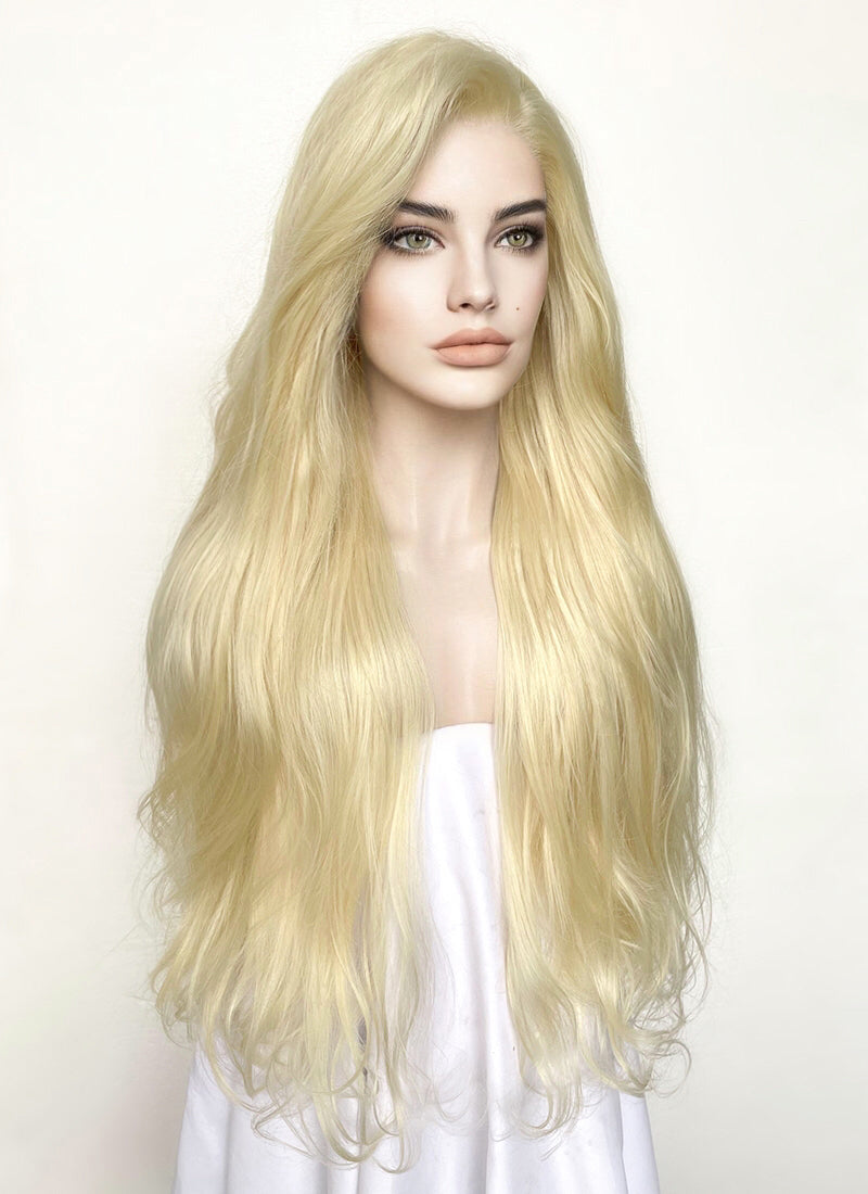 Blonde Wavy Lace Front Synthetic Wig LF1314