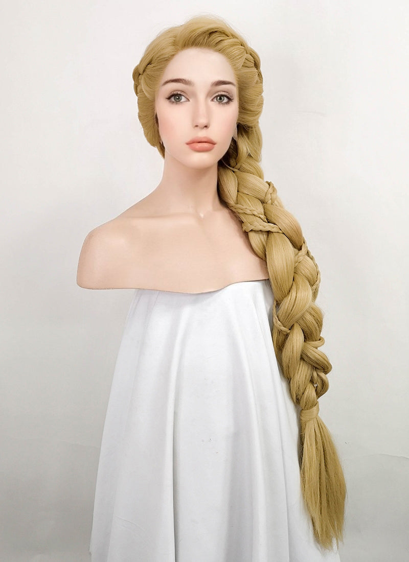 CW-X - Rapunzel♡ Tangled Rapunzel Blonde Braided Yaki Lace Front Wig