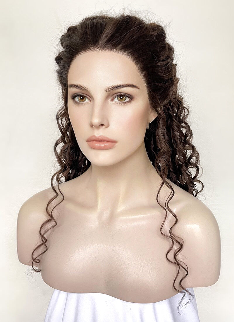 Star Wars Padm?? Amidala Brunette Braided Lace Front Synthetic Wig LF2144