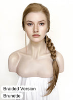 The Last of Us Abby Medium Blonde Braided Lace Front Synthetic Wig LF2174