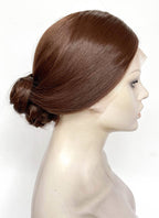 Frankenstein 2025 Elizabeth Harlander Brown Braided Lace Front Synthetic Wig LF2187