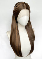 Barbie as the Princess and the Pauper Queen Erika Brunette Braided Lace Front Synthetic Wig LF2196