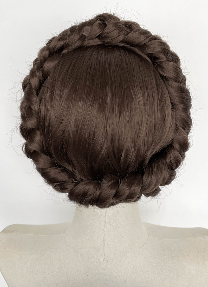 Star Wars Princess Leia Brunette Braided Lace Front Synthetic Wig LF2202