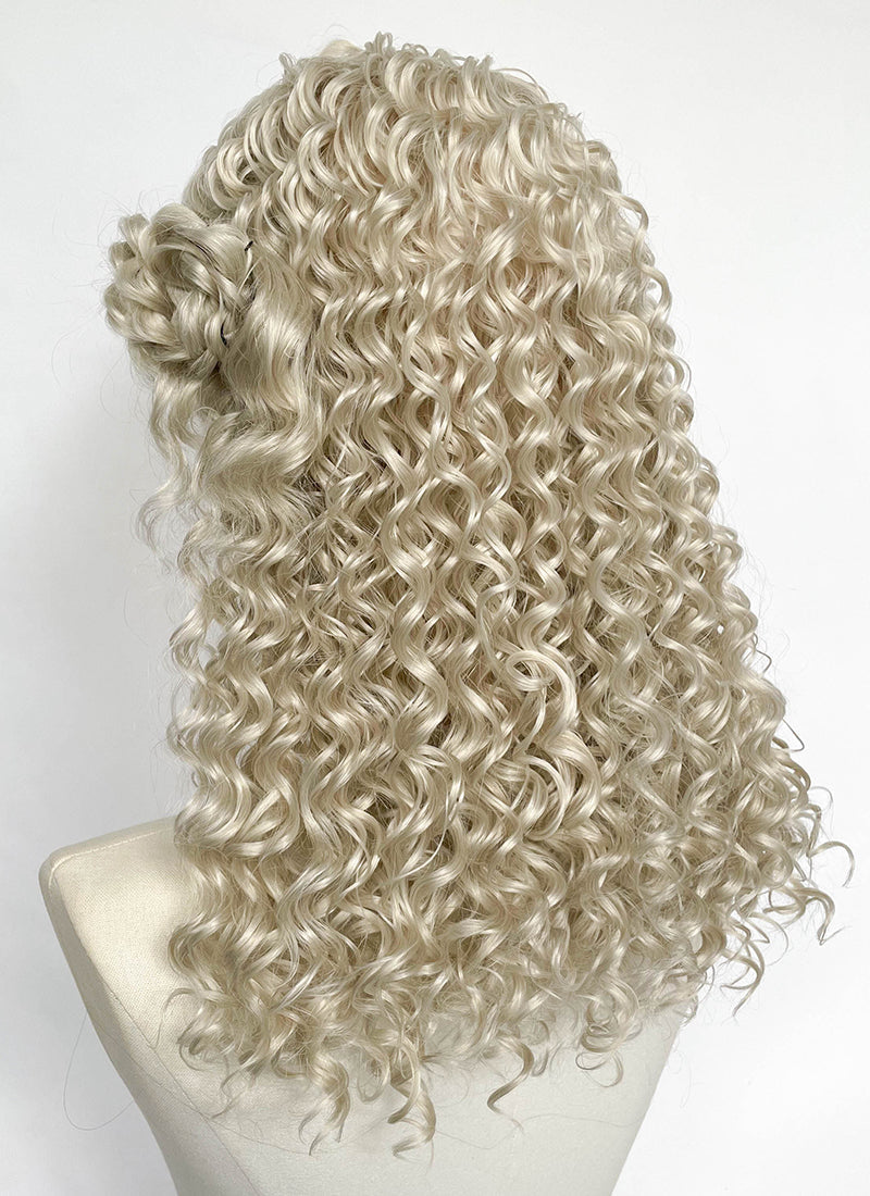 Ash Blonde Braided Lace Front Synthetic Wig LF2203