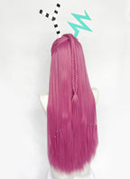 The Amazing Digital Circus Zooble Yaki Hot Pink Braided 13" x 6" Lace Top Synthetic Wig LF2207