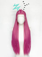 The Amazing Digital Circus Zooble Yaki Hot Pink Braided 13" x 6" Lace Top Synthetic Wig LF2207