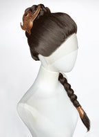 Star Wars Princess Leia Brunette Braided Lace Front Synthetic Wig LF2208