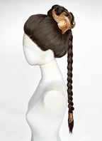 Star Wars Princess Leia Brunette Braided Lace Front Synthetic Wig LF2208