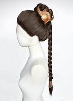 Star Wars Princess Leia Brunette Braided Lace Front Synthetic Wig LF2208