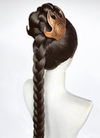 Star Wars Princess Leia Brunette Braided Lace Front Synthetic Wig LF2208