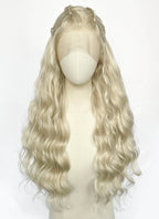Game of Thrones Daenerys Targaryen Light Ash Blonde Braided Lace Front Synthetic Wig LF2211