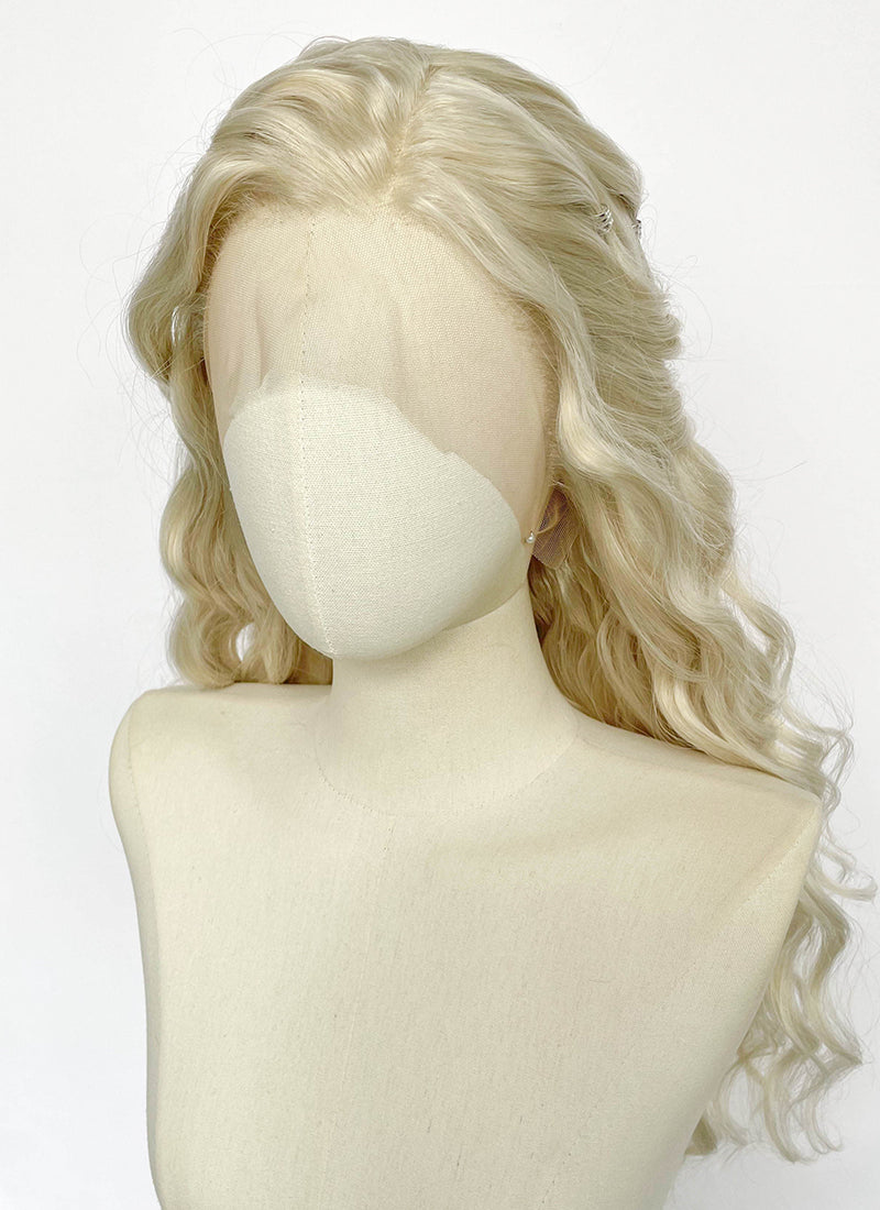 Game of Thrones Daenerys Targaryen Light Ash Blonde Braided Lace Front Synthetic Wig LF2212