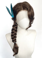 Critical Role The Legend of Vox Machina Season 4 Vex'ahlia Brunette Braided Lace Front Synthetic Wig LF2213