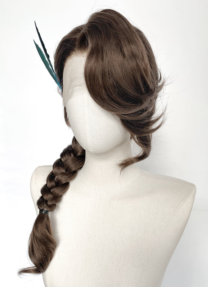 Critical Role The Legend of Vox Machina Season 4 Vex'ahlia Brunette Braided Lace Front Synthetic Wig LF2213