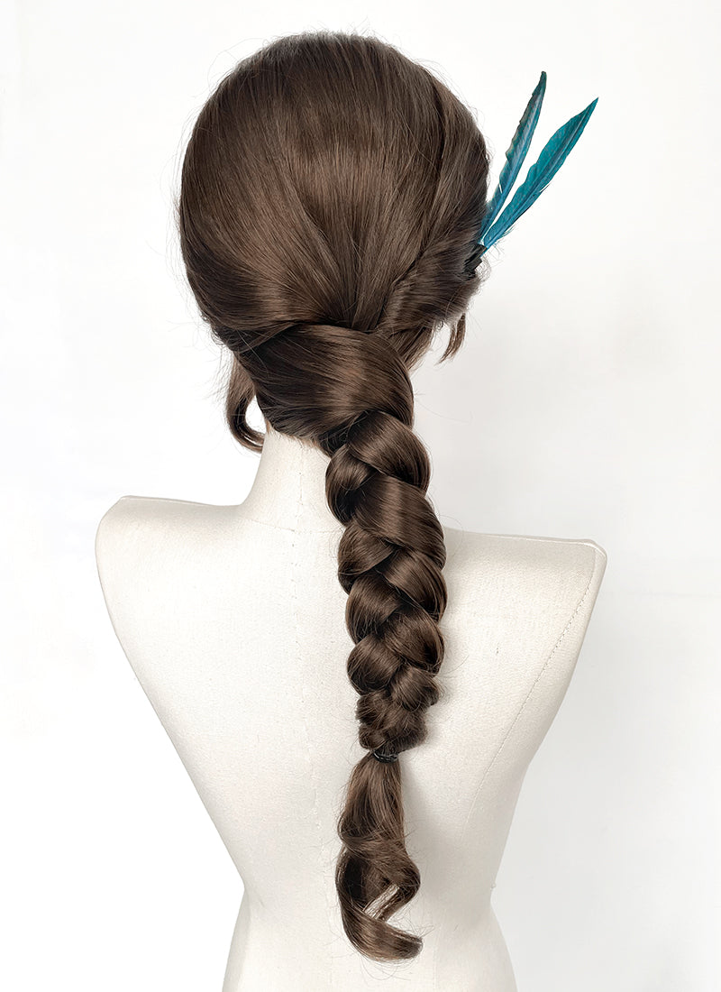 Critical Role The Legend of Vox Machina Season 4 Vex'ahlia Brunette Braided Lace Front Synthetic Wig LF2213