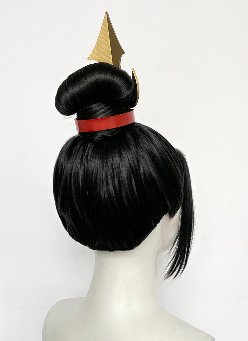Avatar: The Last Airbender Azula Black Braided Lace Front Synthetic Wig LF2215