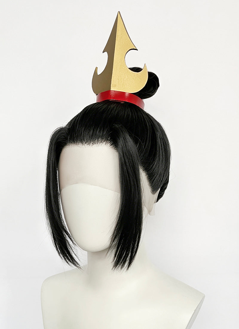 Avatar: The Last Airbender Azula Black Braided Lace Front Synthetic Wig LF2215