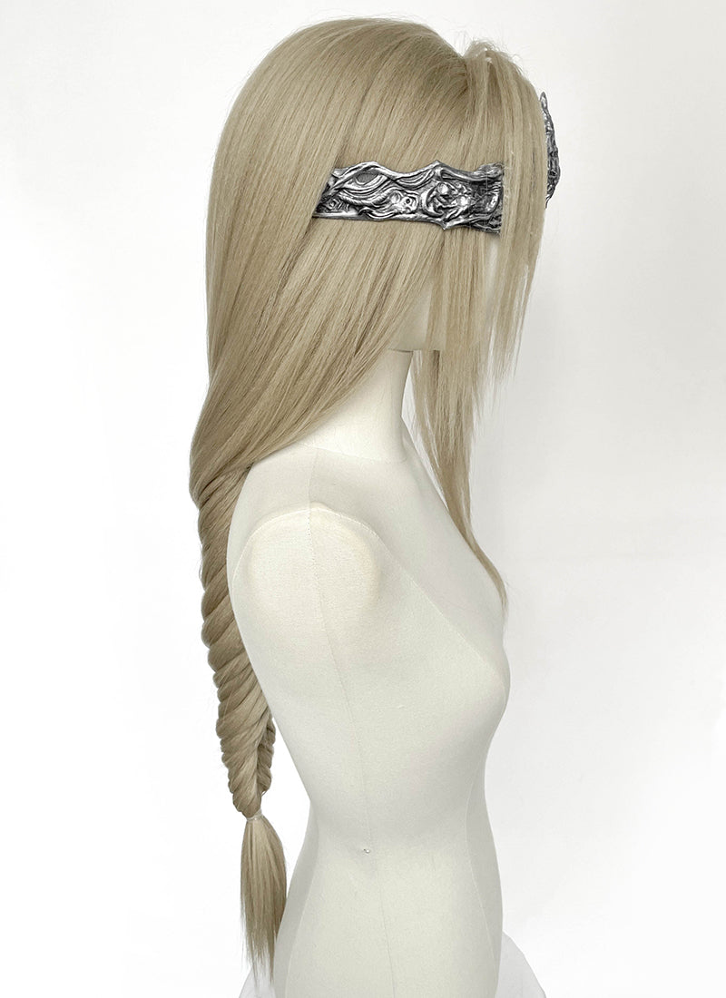 Dark Souls III Fire Keeper Ash Blonde Braided Lace Front Synthetic Wig LF2219