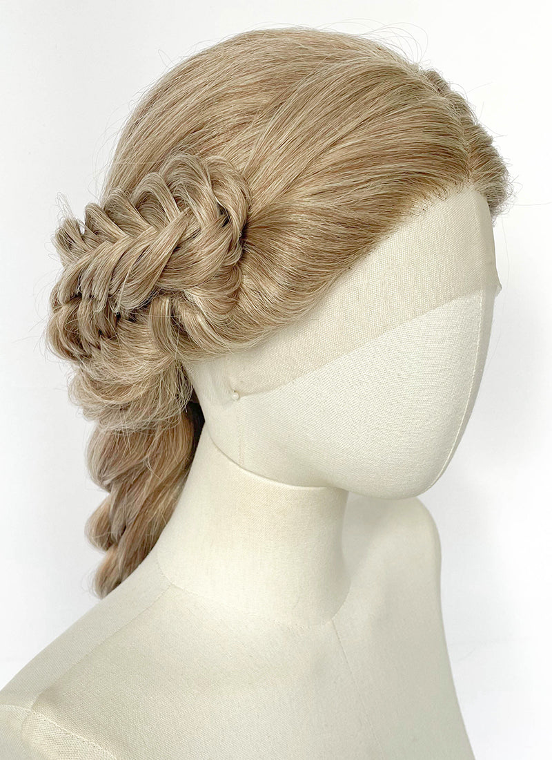 Mixed Blonde Braided Yaki Lace Front Synthetic Wig LF2222