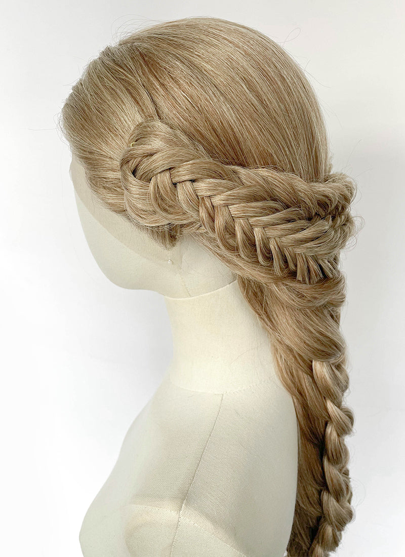Mixed Blonde Braided Yaki Lace Front Synthetic Wig LF2222