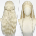 House of the Dragon Helaena Targaryen Platinum Blonde Braided Lace Front Synthetic Wig LF2228