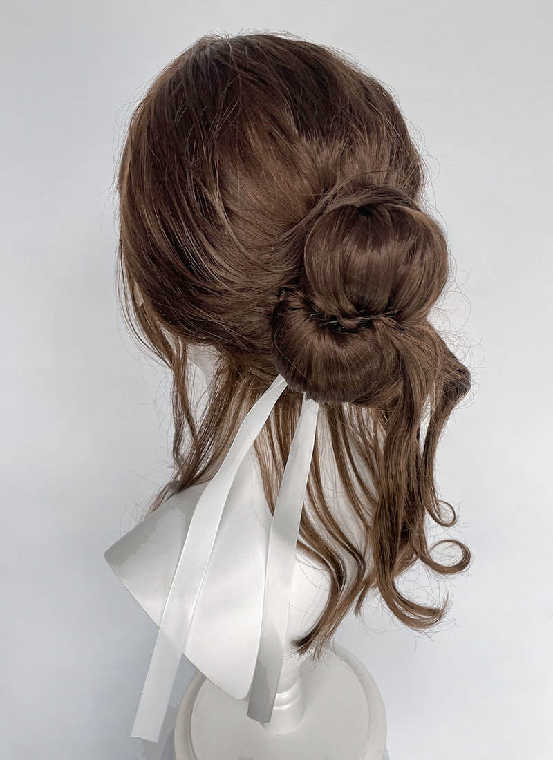 Clair Obscur: Expedition 33 Sciel Brunette Braided Lace Front Kanekalon Synthetic Wig LF2512