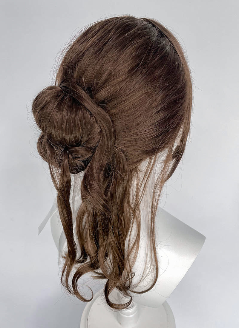 Clair Obscur: Expedition 33 Sciel Brunette Braided Lace Front Kanekalon Synthetic Wig LF2512