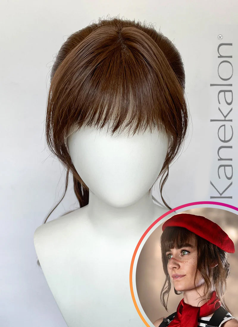 cutting wig リリアン for training Clair Obscur: Expedition 33 Sciel Brunette Braided Lace Front