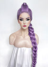 KPop Demon Hunters Rumi Pastel Purple Braided Lace Front Synthetic Wig LF2515