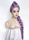 KPop Demon Hunters Rumi Pastel Purple Braided Lace Front Synthetic Wig LF2515
