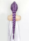 KPop Demon Hunters Rumi Pastel Purple Braided Lace Front Synthetic Wig LF2515
