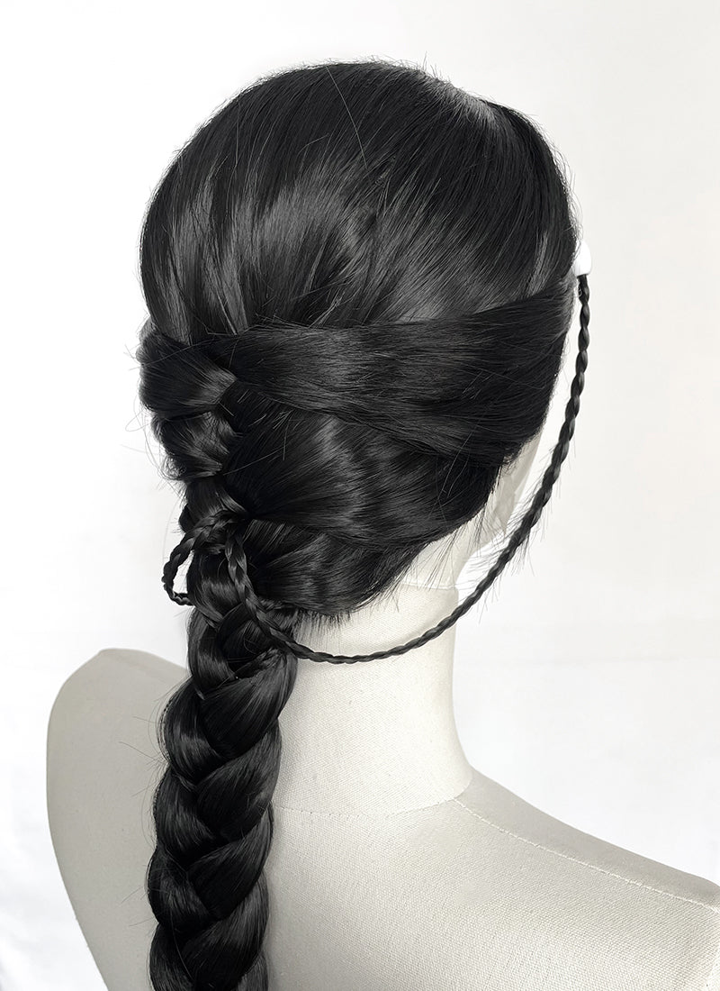 Avatar: The Last Airbender Jet Black Braided Lace Front Synthetic Hair Wig LF2521