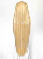 Winx Club Stella Yaki Blonde With Light Highlights Braided 13" x 6" Lace Top Synthetic Wig LF2522