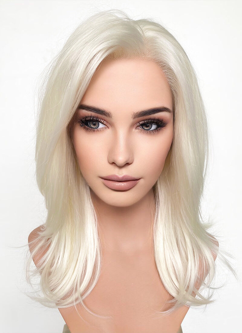 Light Blonde Straight Lace Front Synthetic Wig LF269