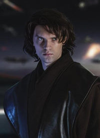 Star Wars Anakin Skywalker Darth Vader Brunette Wavy Lace Front Synthetic Men's Wig LF407GA