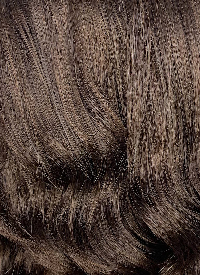 Brunette Wavy Lace Front Synthetic Men's Wig NM023