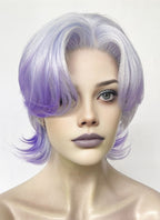 Purple Ombre Wavy Lace Front Synthetic Wig LF6126