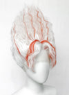 DAN DA DAN Okarun Ken Takakura White Mixed Red Wavy Lace Front Synthetic Men's Wig LF6138