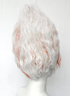 DAN DA DAN Okarun Ken Takakura White Mixed Red Wavy Lace Front Synthetic Men's Wig LF6138